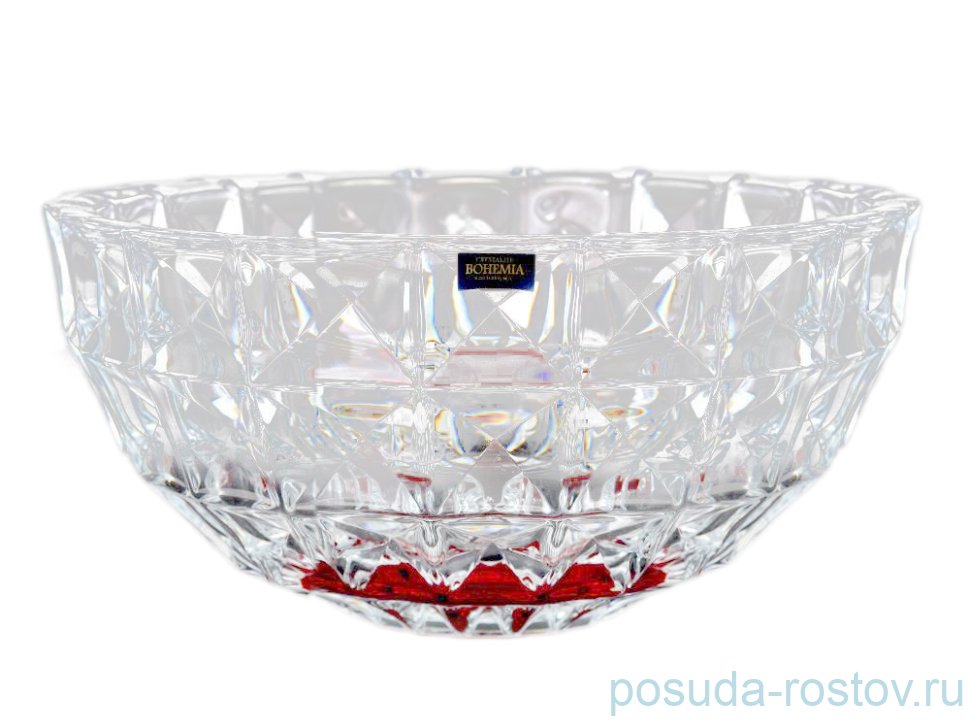 Ваза для фруктов 28 см "Диаманд /Красное дно" / 075753