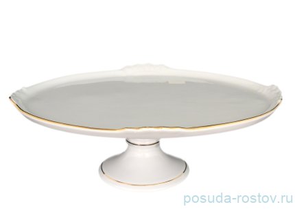 Блюдо 37 см овальное н/н &quot;Корона /Отводка золото&quot; / 088786