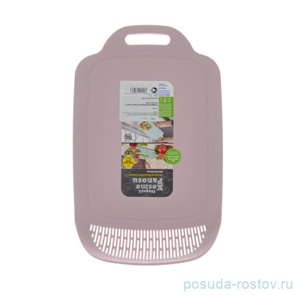 Доска разделочная 34,5 х 22 х 4,5 см розовая / 289473