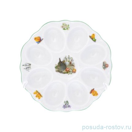 Блюдо для яиц 20 см &quot;Корона /Весна /Кролики&quot;  / 255587