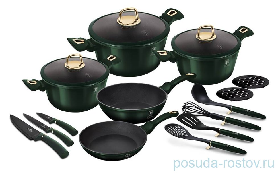 Набор посуды 17 предметов Berlinger Haus "Emerald Collection" / 280663 Набор посуды 17 предметов Berlinger Haus "Emerald Collection" / 280663