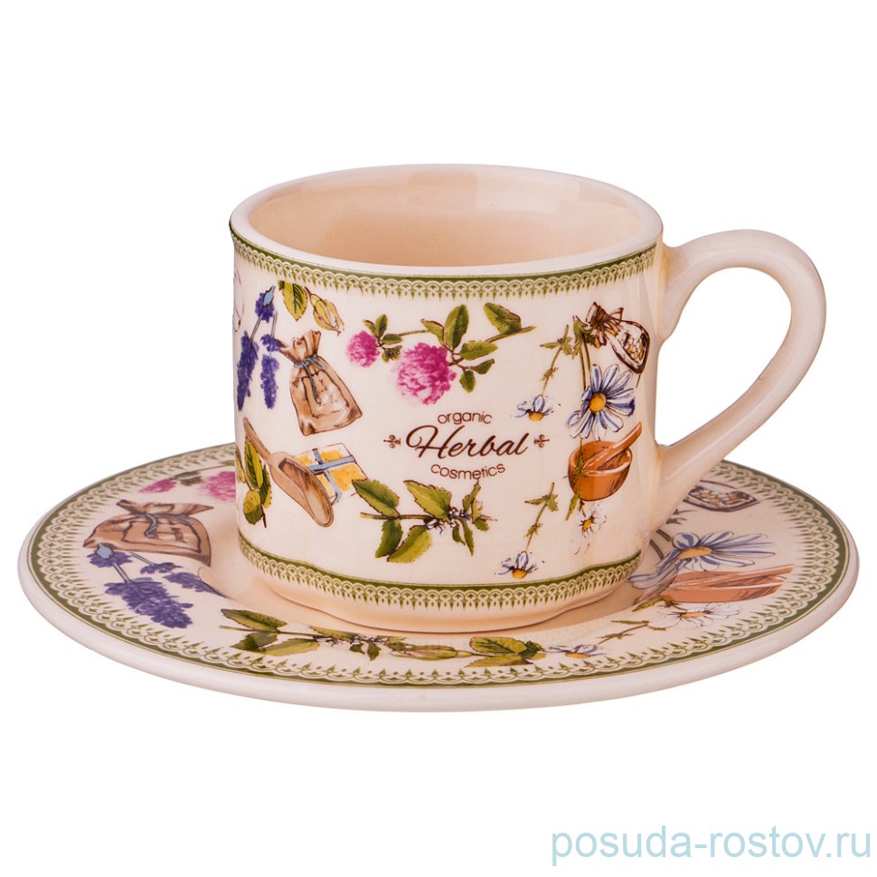 Чайная пара 220 мл 1 шт "herbal" / 187502