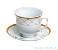 Набор чайных пар 6 шт &quot;Севиль&quot; 4 фарфор / 079436