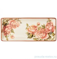 Блюдо 28 х 12 х 3 см прямоугольное &quot;корейская роза&quot; / 289536
