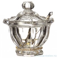 Емкость для меда 300 мл 12,5 х 14 см с ложкой &quot;Рублевка /Muza&quot; / 190081
