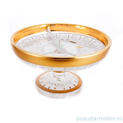 Менажница 18 см н/н &quot;Снежинка с золотом 2&quot; / 119596