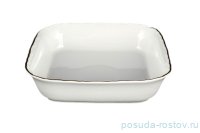 Салатник 24 см квадратный &quot;Офелия /Золотая отводка&quot; / 038285