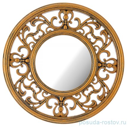 Зеркало настенное 31 см круглое золото &quot;ITALIAN STYLE&quot; / 188005