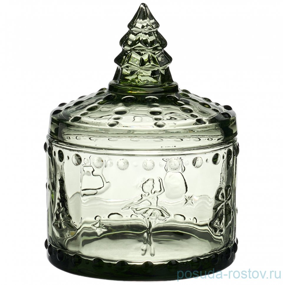 Ёмкость для хранения 9 х 9 х 12,5 см "Щелкунчик green" / 378987 Ёмкость для хранения 9 х 9 х 12,5 см "Щелкунчик green" / 378987