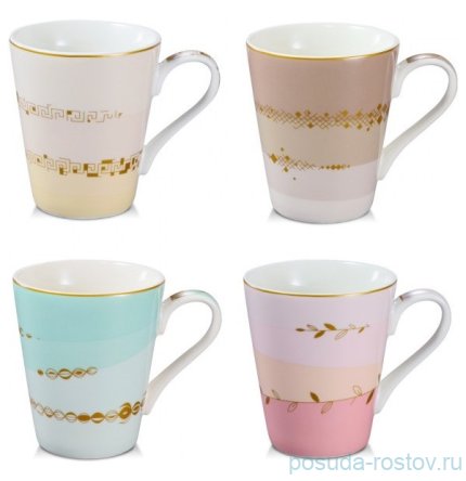 Набор кружек 320 мл 4 шт &quot;myCOFFEE /Romance&quot; / 247499