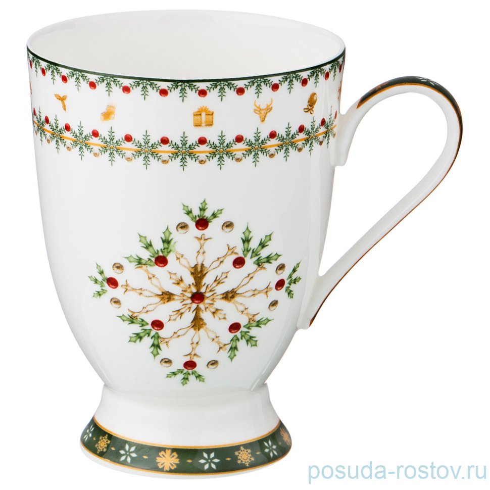 Кружка 300 мл "Christmas Collection /Снежинка зелёная" / 192444 Кружка 300 мл "Christmas Collection /Снежинка зелёная" / 192444