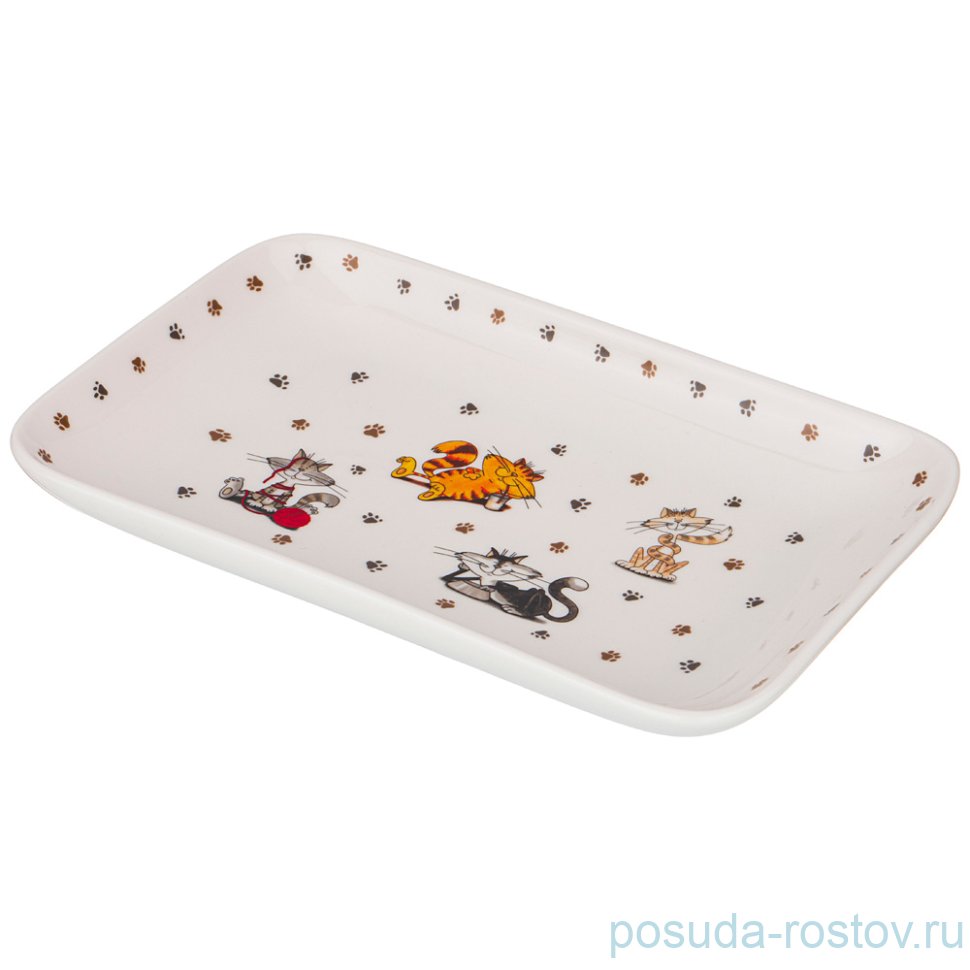 Блюдо 20,5 х 13 см прямоугольное "Веселые друзья" / 214261