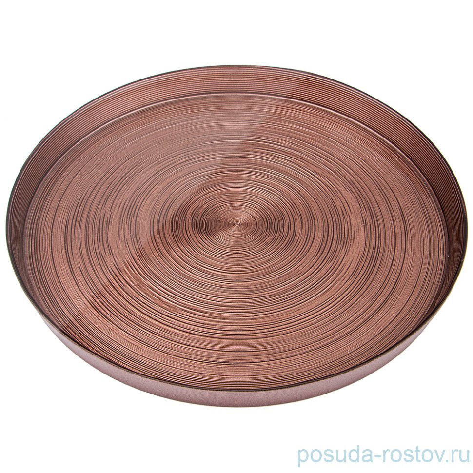 Тарелка 28 см 1 шт высокий борт "Miracle choco" / 220622