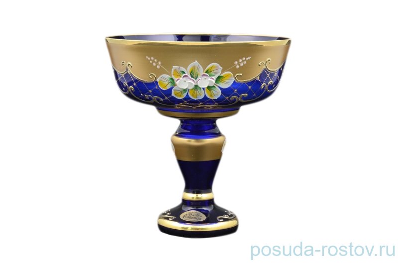 Конфетница 17 см н/н "Лепка синяя /6444" B-L / 092830