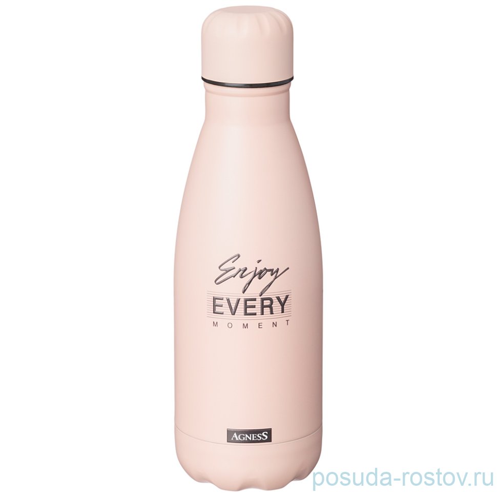 Термобутылка 350 мл пудровая "break time" / 271966