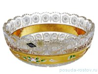 Ваза для конфет 25,5 см &quot;Хрусталь с золотом&quot; / 066675