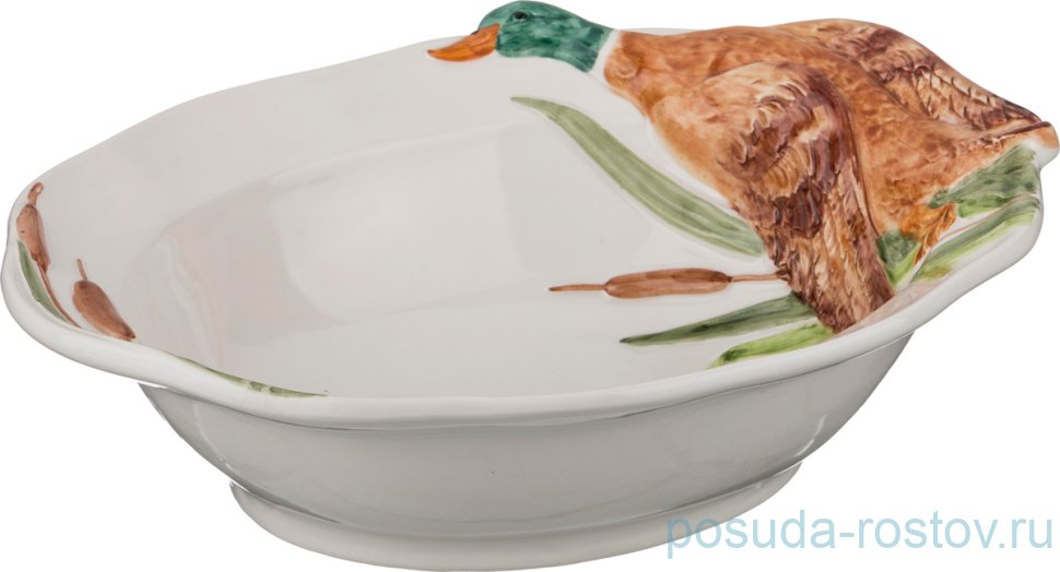 Блюдо 33 х 26 х 8 см овальное "Утка" / 215366 Блюдо 33 х 26 х 8 см овальное "Утка" / 215366