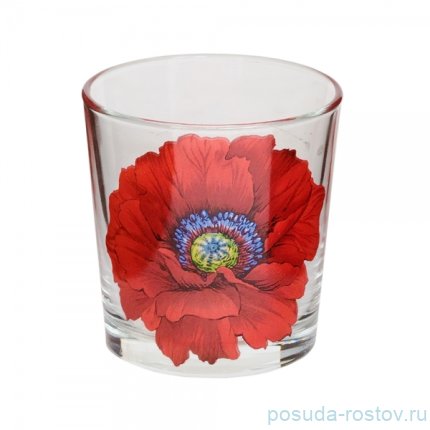 Стакан для виски 250 мл &quot;Ода /Алый мак&quot; / 160185