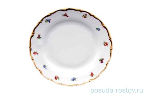 Блюдо 30 см круглое Bohemia Porcelan Moritz Zdekauer 1810 s.r.o. "Анжелика 852 /Мелкие цветы" / 027616 Блюдо 30 см круглое Bohemia Porcelan Moritz Zdekauer 1810 s.r.o. "Анжелика 852 /Мелкие цветы" / 027616