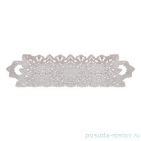 Поднос 35 х 20 см прямоугольный с ручками серебристый &quot;Liva&quot;  / 287698