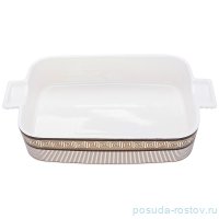 Блюдо 24,5 х 15,5 х 5 см с ручками прямоугольное 850 мл &quot;Elegance&quot; / 259976