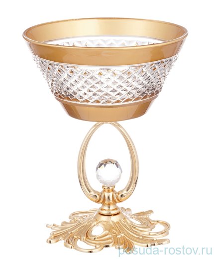 Креманка 12,5 см золотая &quot;Барок&quot; / 229394