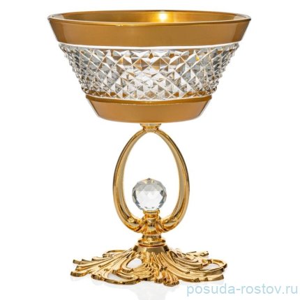 Креманка 12,5 см золотая &quot;Барок&quot; / 229394