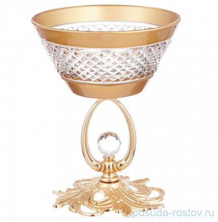 Креманка 12,5 см золотая &quot;Барок&quot; / 229394