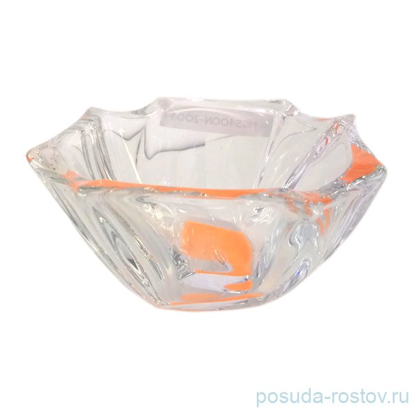 Ваза для конфет 13 см "Нептун /Неон оранжевый" / 152706 Ваза для конфет 13 см "Нептун /Неон оранжевый" / 152706