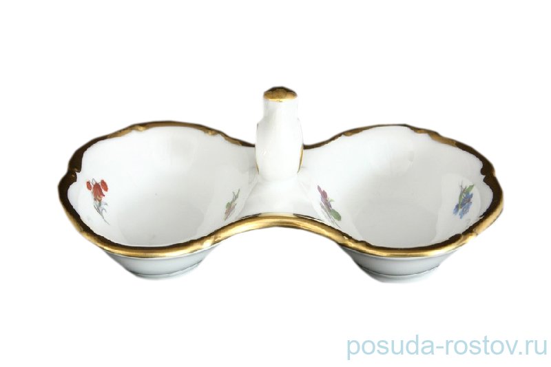 Прибор для специй двойной Bohemia Porcelan Moritz Zdekauer 1810 s.r.o. "Анжелика 852 /Мелкие цветы" / 085711 Прибор для специй двойной Bohemia Porcelan Moritz Zdekauer 1810 s.r.o. "Анжелика 852 /Мелкие цветы" / 085711