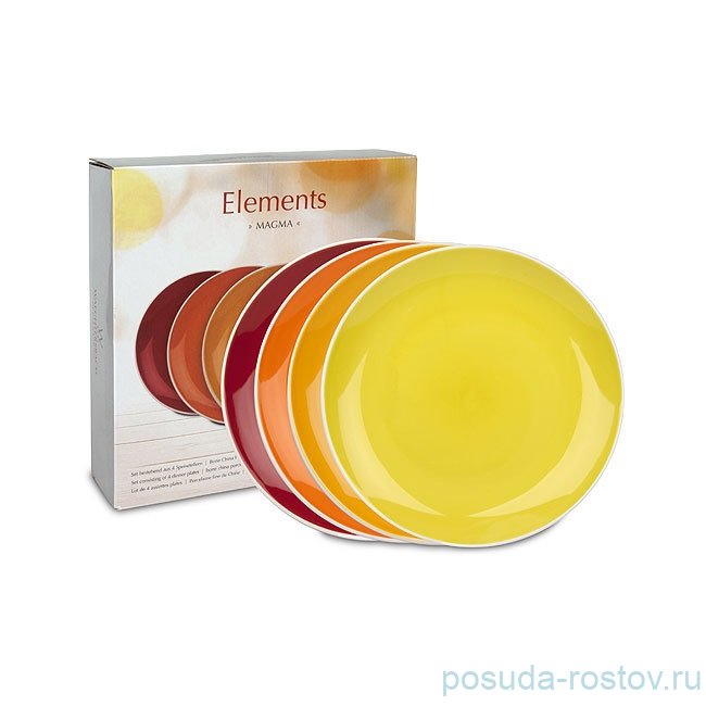 Набор тарелок 27 см 4 шт "Вехстербах" оранжевый / 137495