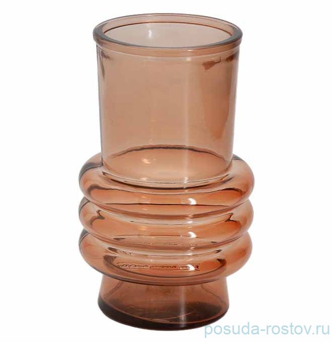 Ваза для цветов 17 см коричневый "Organic" / 323163