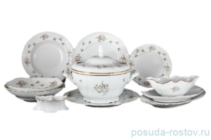 Столовый сервиз на 6 персон 26 предметов &quot;Бернадотт /Радужный букет&quot; / 058502