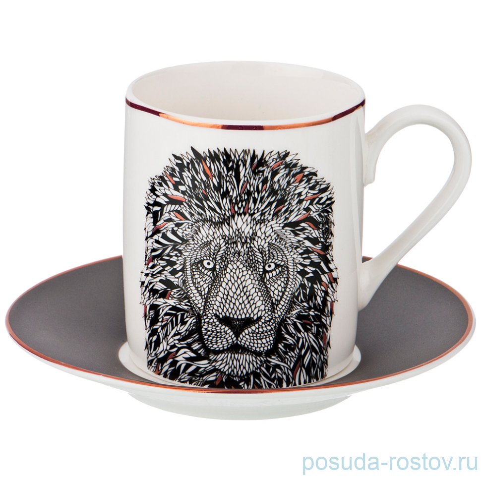 Кофейная пара 100 мл 1шт "лев" / 199018