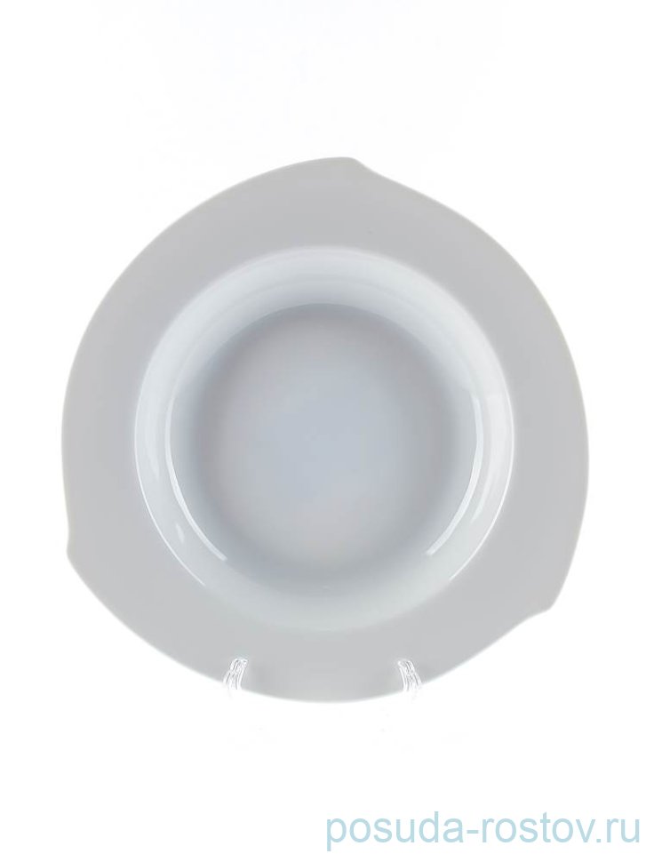 Тарелка 23 см 1 шт глубокая "Хаппа /Без декора" / 246631