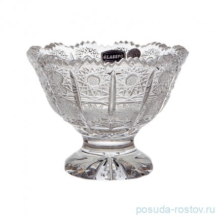 Ваза для конфет 12 см &quot;Glasspo /Хрусталь резной /60597&quot; / 098911