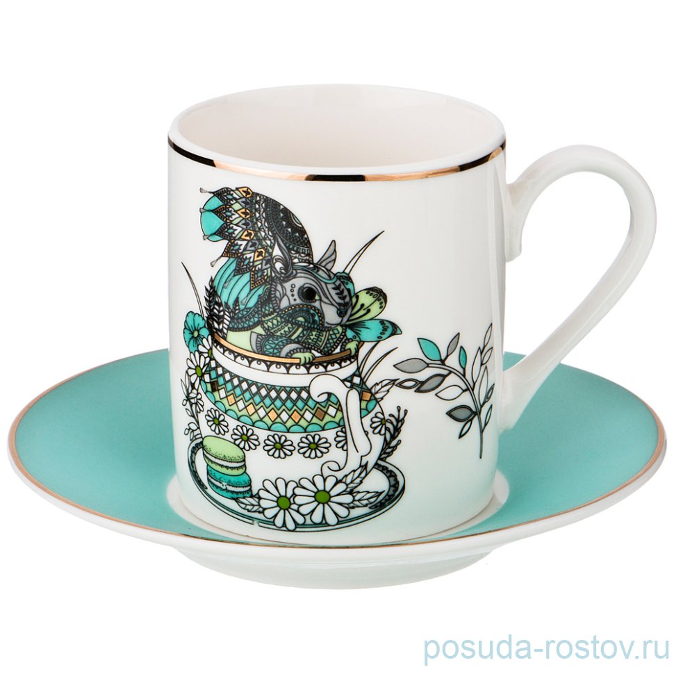 Кофейная пара 100 мл 1шт "белка" / 199016