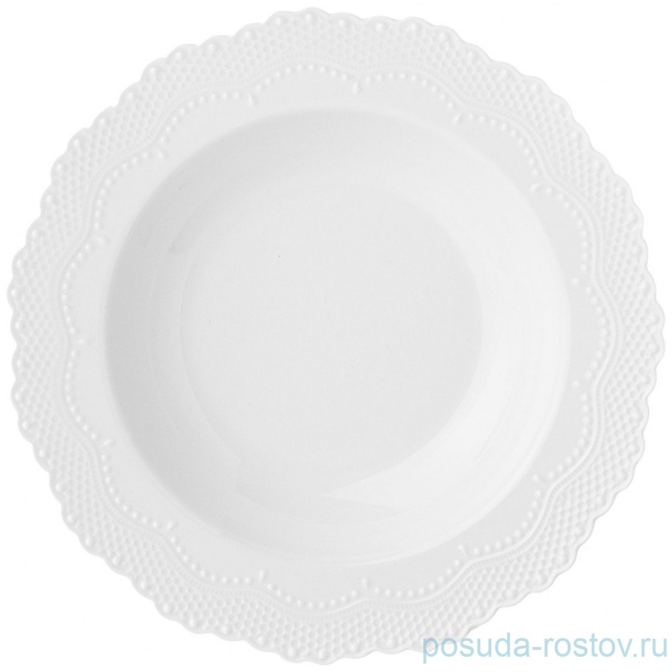 Тарелка 22 см глубокая "ажур" (4шт.) / 268843