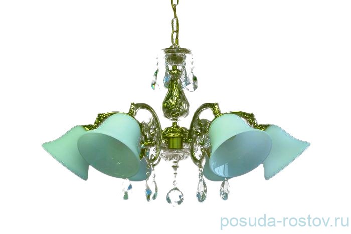 Люстра 6 рожковая бронза /хрусталь  Royal "Роял" / 054564