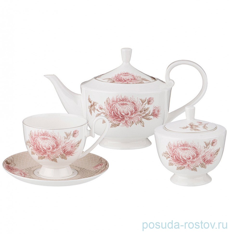 Чайный сервиз на 6 персон 14 предметов (без молочника) "Астра" / 284889