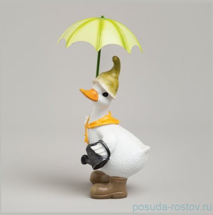 Статуэтка 10,5 х 12 х 20 см &quot;Утка под зонтиком&quot; / 378374