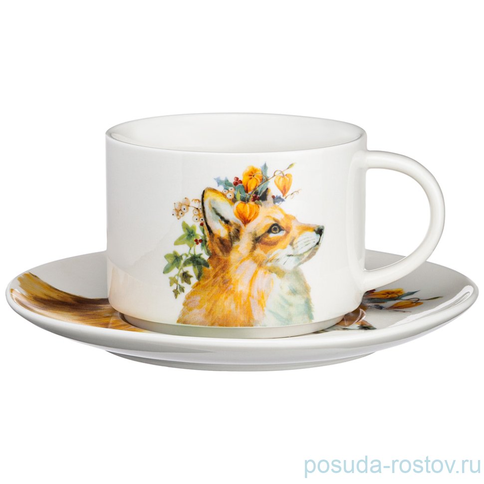 Чайная пара 200 мл "Лесная сказка /Лиса" / 259959