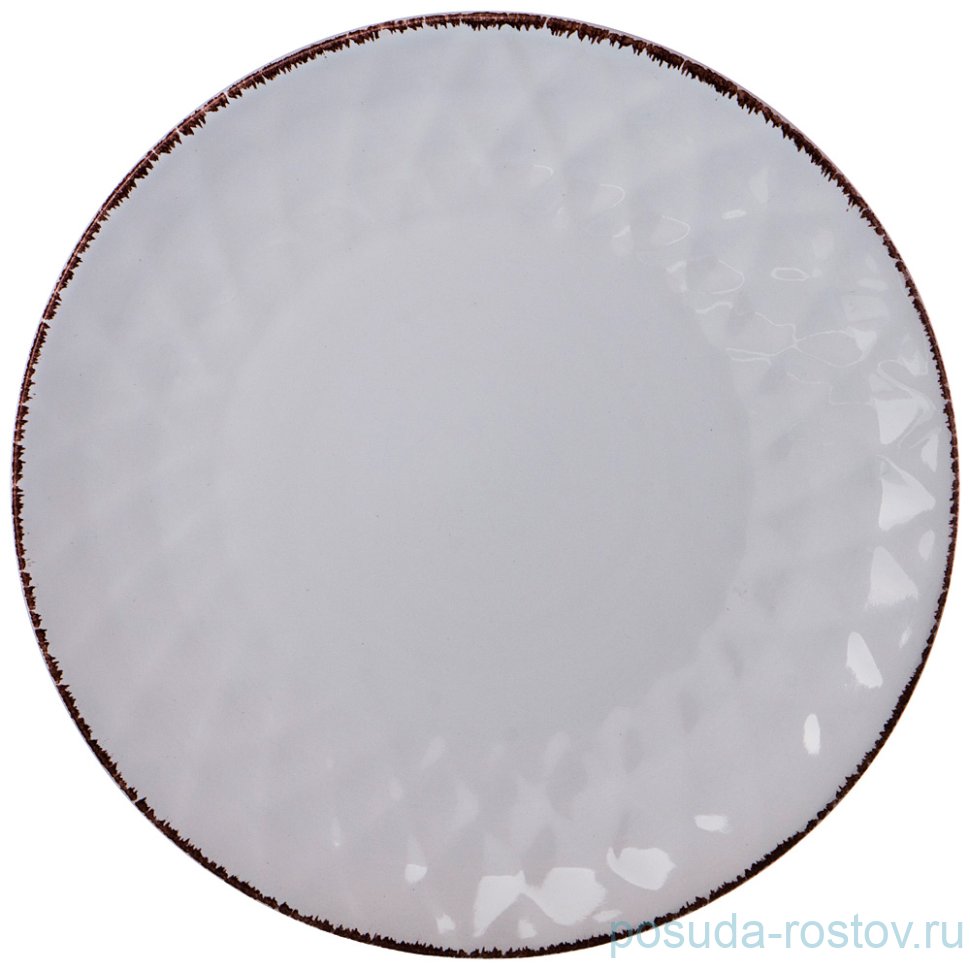 Тарелка 20 см 1 шт "Мираж /Белое облако" / 187544