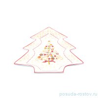 Блюдо 26 х 21 см Ёлка &quot;Christmas world /Multi&quot; / 230088