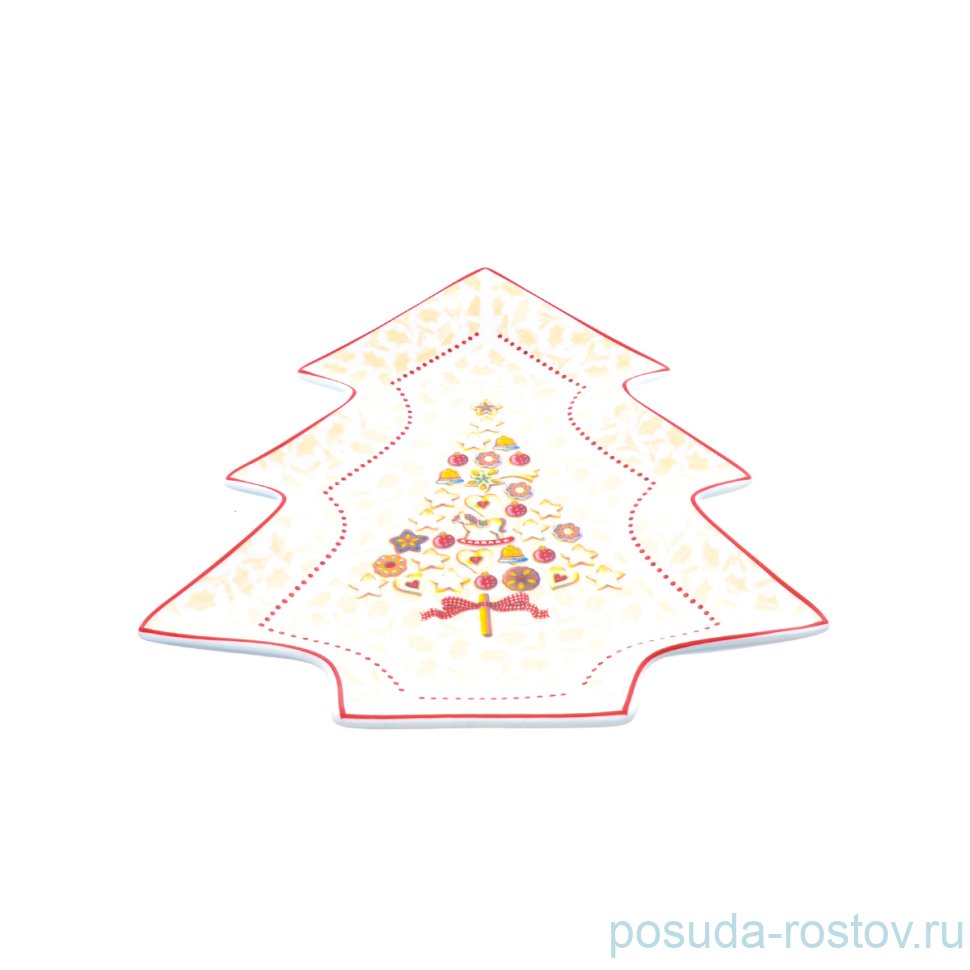 Блюдо 26 х 21 см Ёлка "Christmas world /Multi" / 230088 Блюдо 26 х 21 см Ёлка "Christmas world /Multi" / 230088