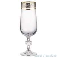 Бокал для пива 280 мл 1 шт &quot;Клаудия /Цветочный узор на платине&quot; / 312870