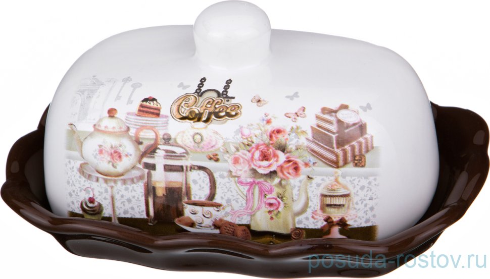 Маслёнка 17 х 12 х 8 см "Coffee" / 190369 Маслёнка 17 х 12 х 8 см "Coffee" / 190369