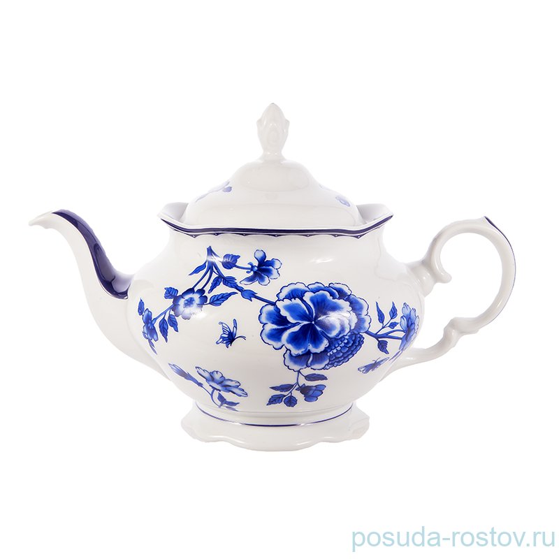 Заварочный чайник 1,15 л "Аляска /Цветы /2727 /синие" / 222213 Заварочный чайник 1,15 л "Аляска /Цветы /2727 /синие" / 222213