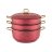 Кастрюля-мантоварка 3-х уровневая 26 см &quot;Agness /Red queen&quot; / 230711