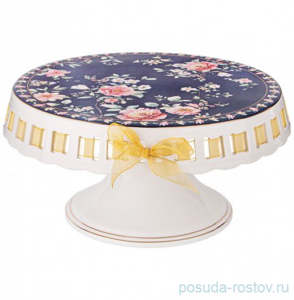 Тортница 25 х 14 см н/н синяя &quot;Grace&quot; / 290305